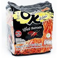 MAMA Oriental Kitchen Dried Instant Noodles Hot Korean Flavour 340g (85g x 4Pcs)