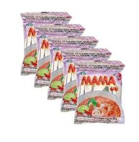 MAMA Instant Noodles Shrimp Tom Yum Flavour 55g x 5 Pcs